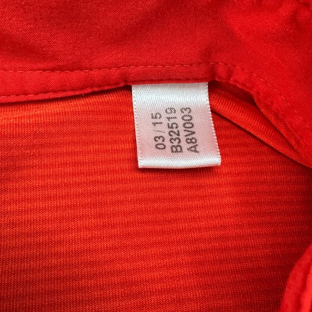 Adidas Golf Polo‎ Mens 2XL Red Excellent Short Sleeve Micro Stripe B32519